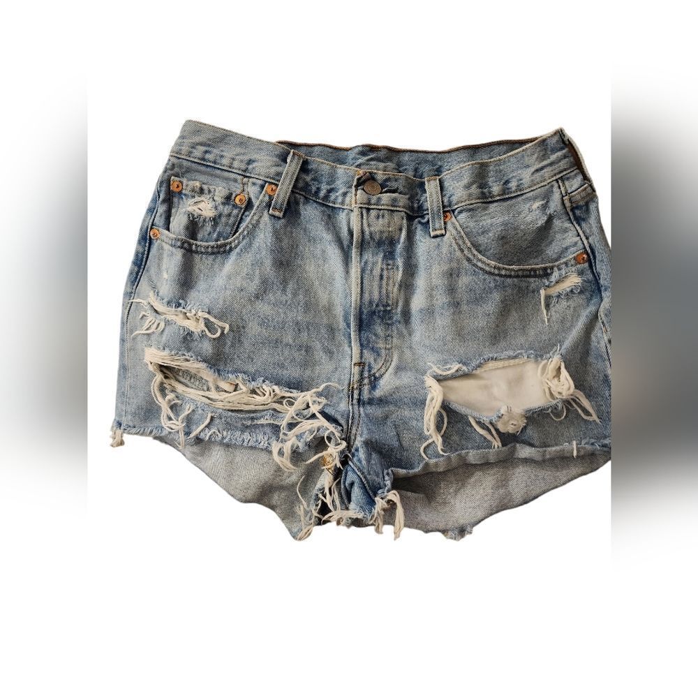 LEVIS 501 HIGH RISE WOMEN'S SHORTS SZ 29 (333)